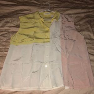 Plaster color block shirt